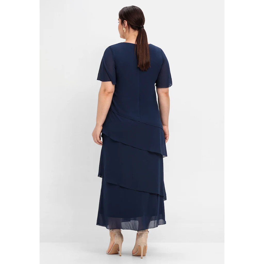 Sheego Cocktailkleid »Große Größen« in Maxi-Länge Flash Sale