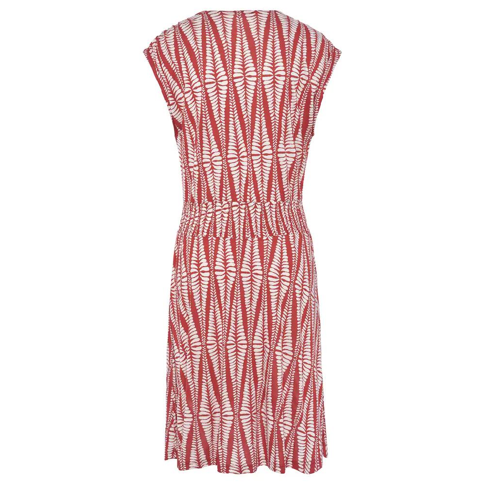LASCANA Jerseykleid mit breitem Smokbund kurzes Sommerkleid mit Alloverprint Black Friday