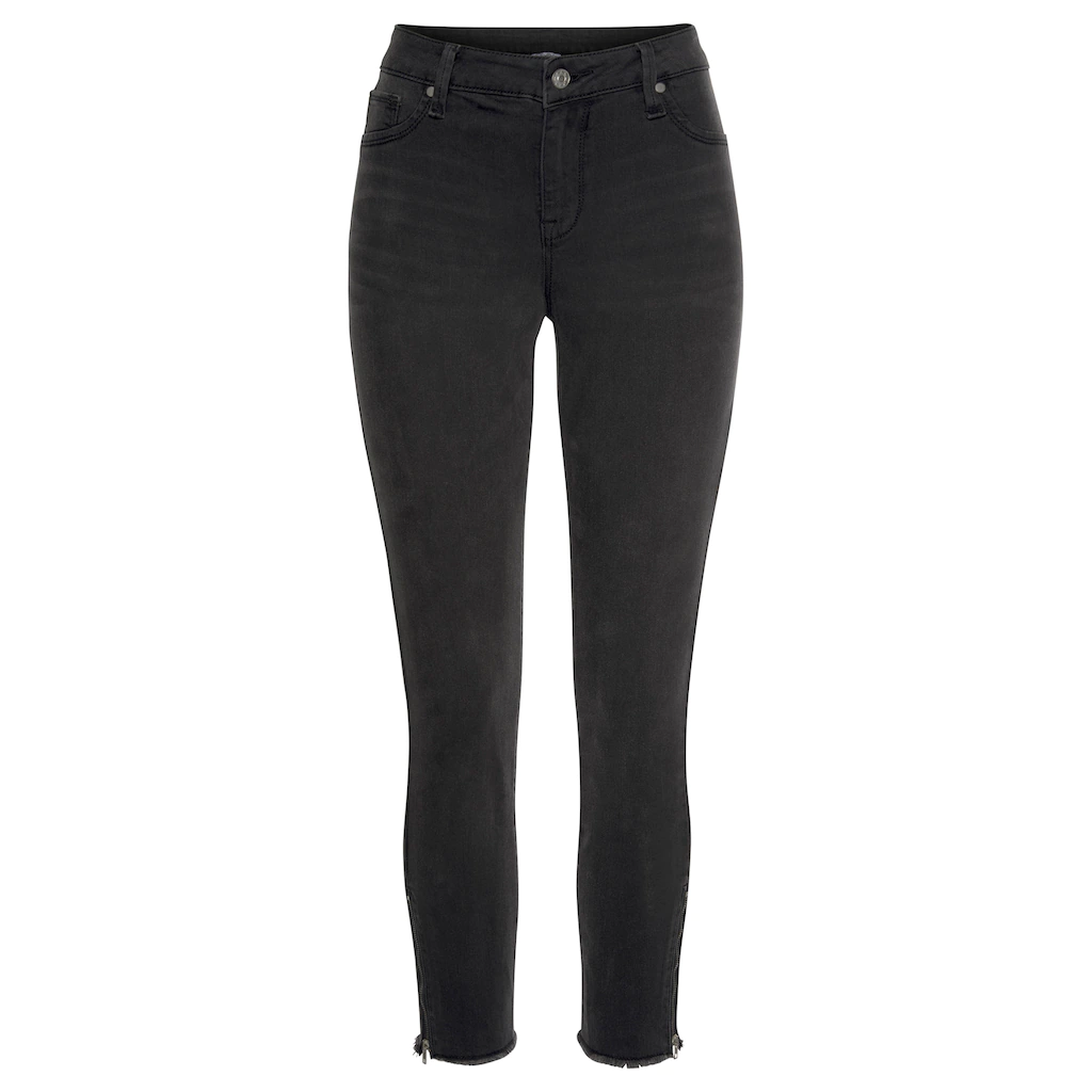 LASCANA Jeggings mit Reißverschlüssen am Saum Skinny elastische Qualität modisch Cyber Monday