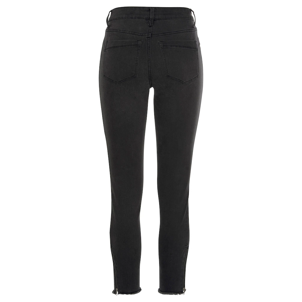 LASCANA Jeggings mit Reißverschlüssen am Saum Skinny elastische Qualität modisch Cyber Monday