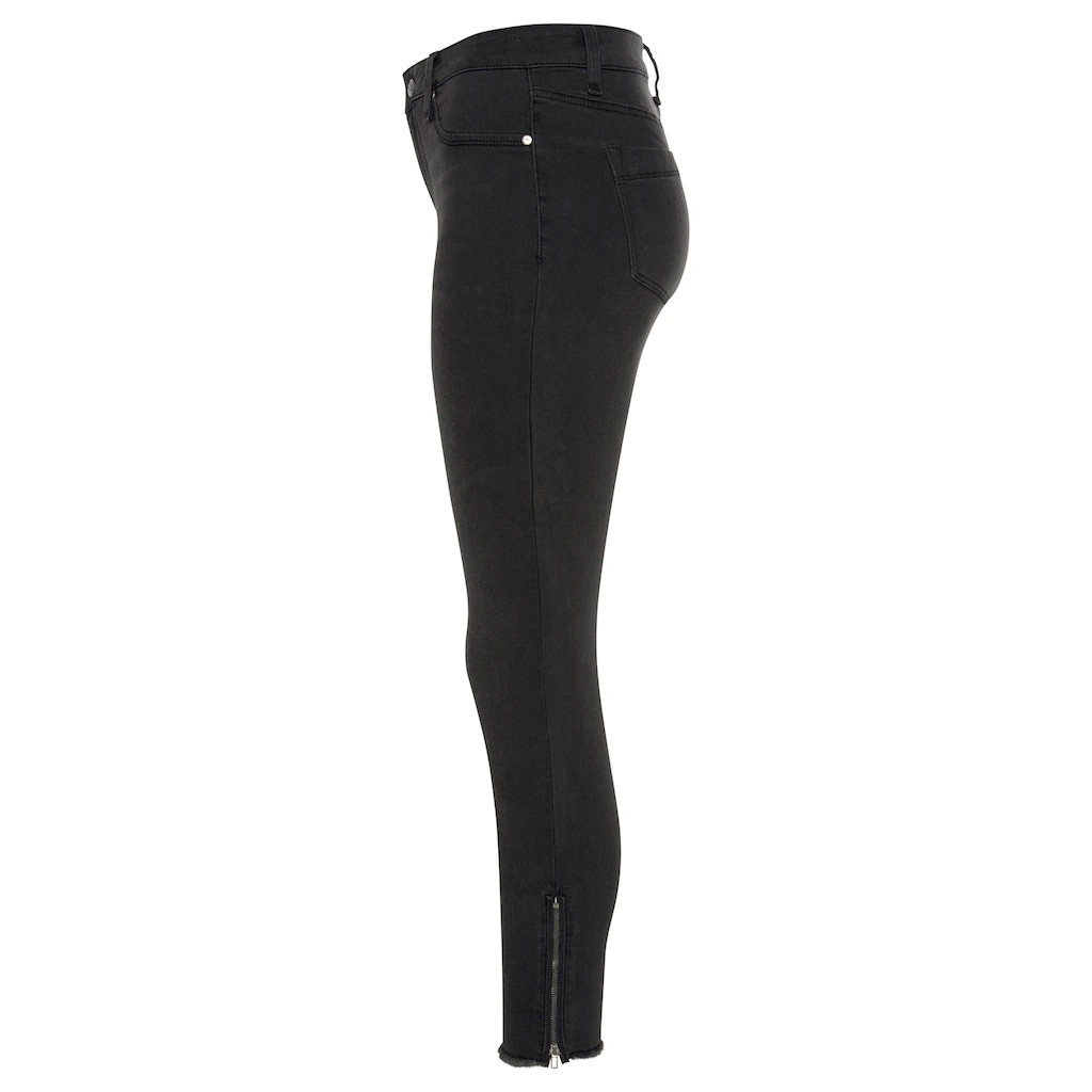 LASCANA Jeggings mit Reißverschlüssen am Saum Skinny elastische Qualität modisch Cyber Monday