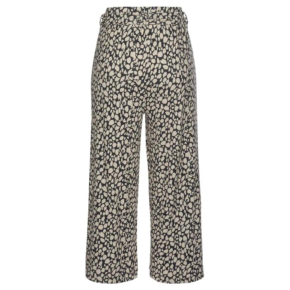 LASCANA Culotte (mit Bindegürtel) und Alloverdruck 7/8-Länge elastischer Bund Sommerhose Jubiläumsangebot