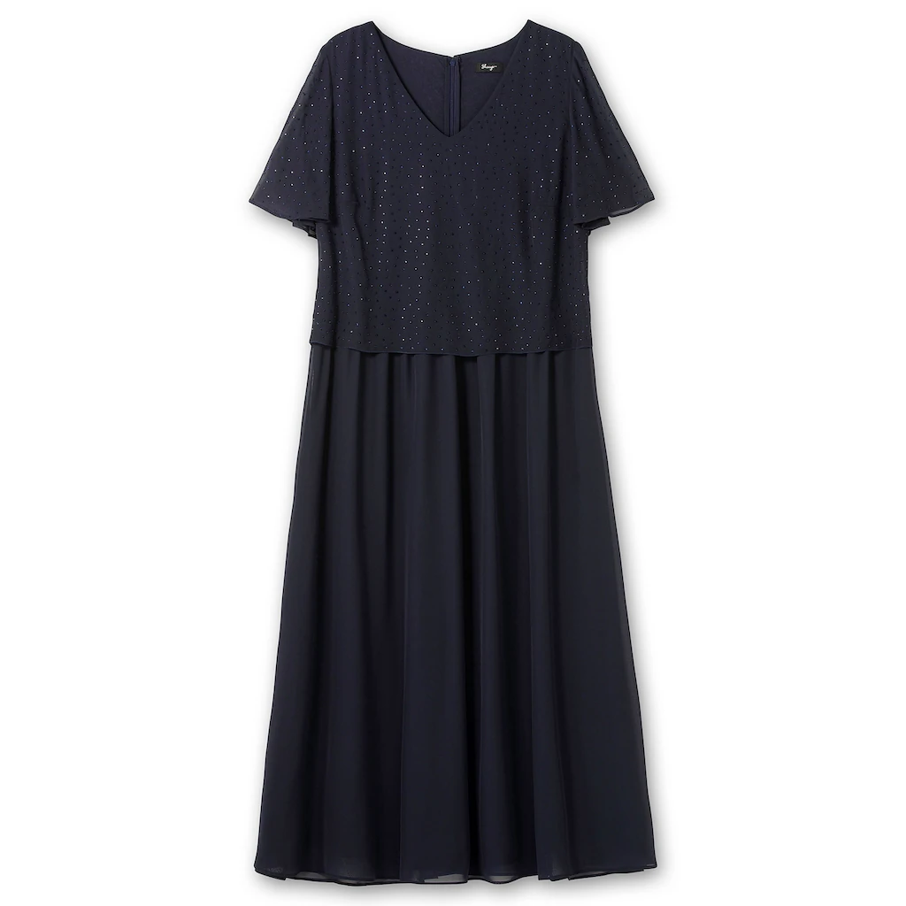 Sheego Abendkleid »Große Größen« im Lagenlook mit Schmucksteinen Neuheiten