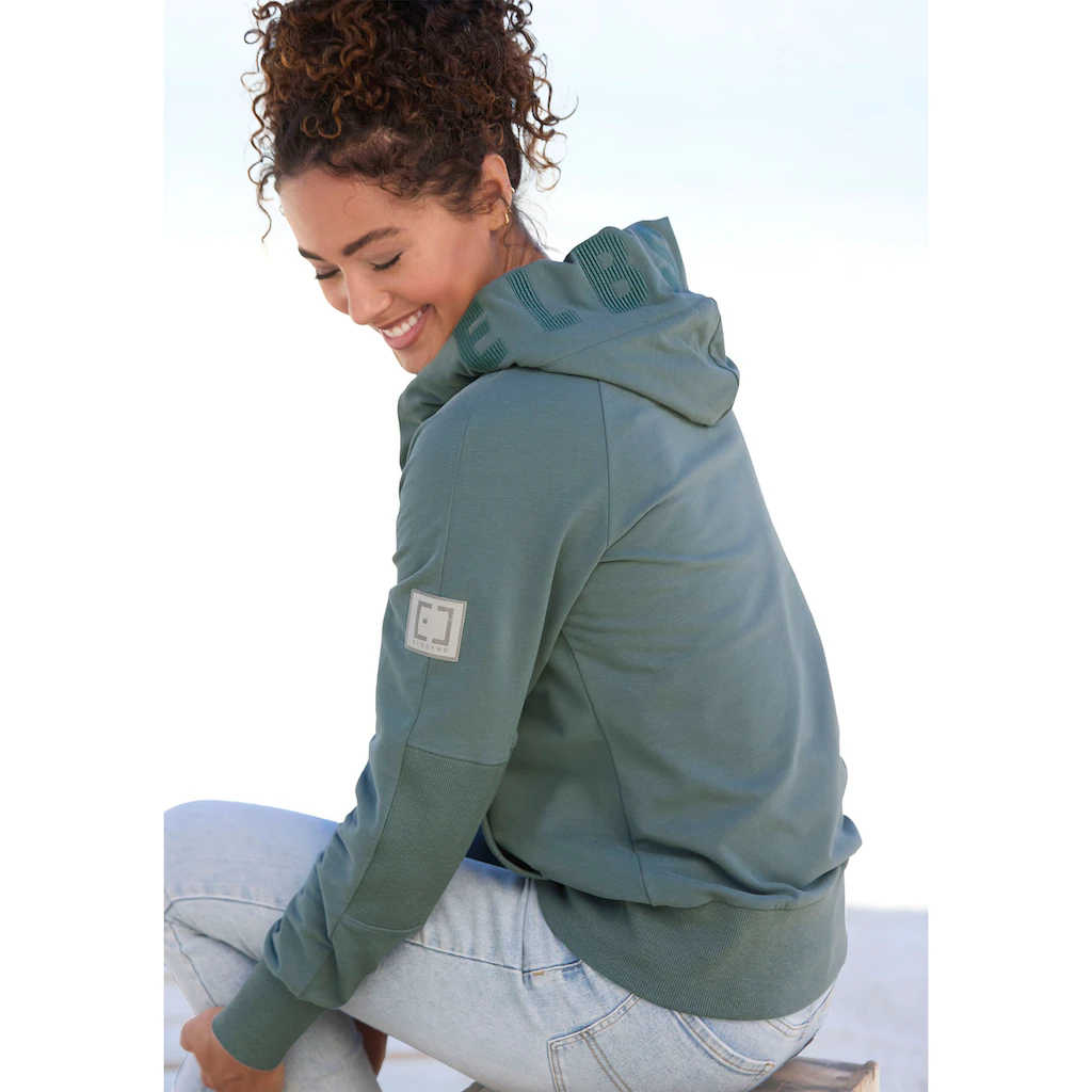 Elbsand Kapuzensweatjacke »Kelda« mit Logo-Stickerei an der Kapuze Basic Zeitbegrenzte Promotion