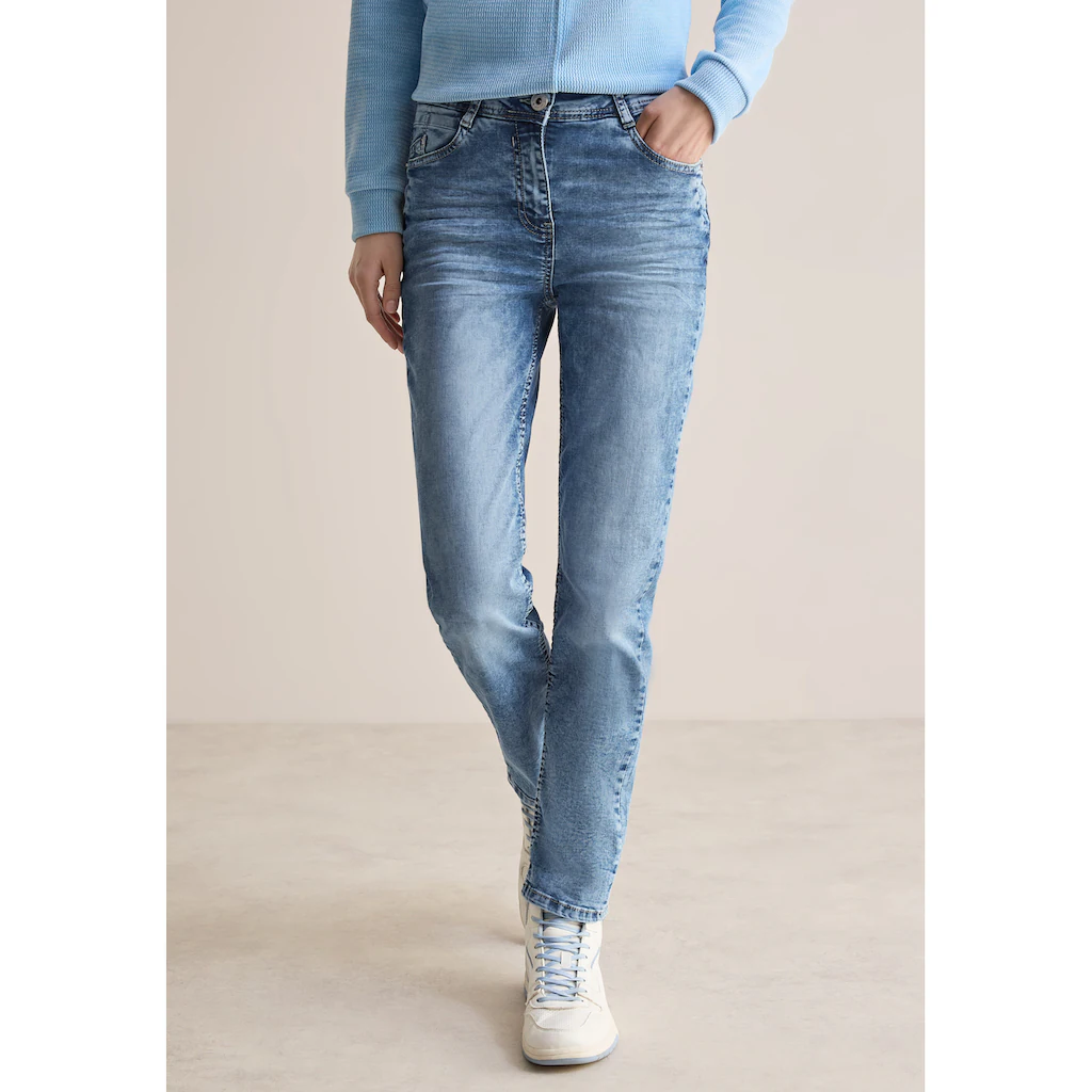 Cecil Straight-Jeans High Waist Vierteljährliche Förderung