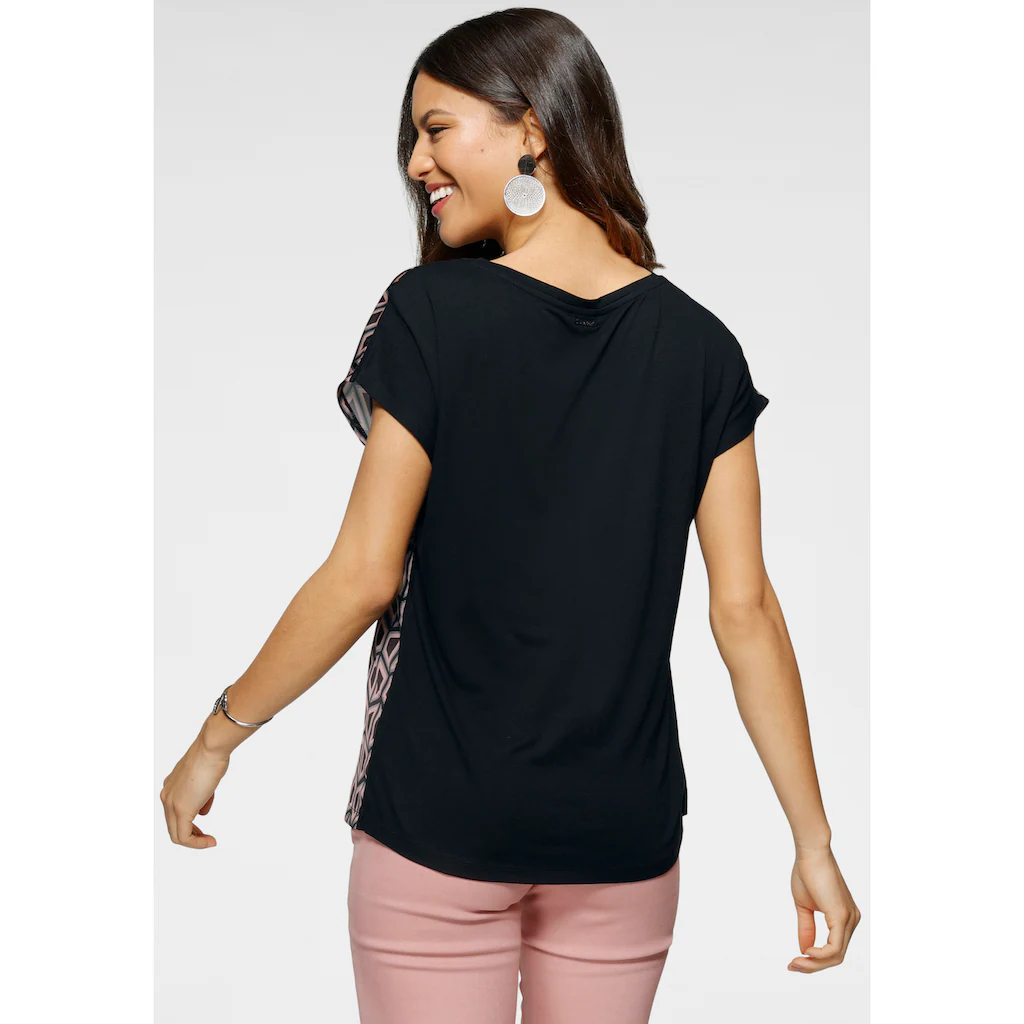 Laura Scott Shirtbluse aus glänzendem Satin Riesige Rabatte