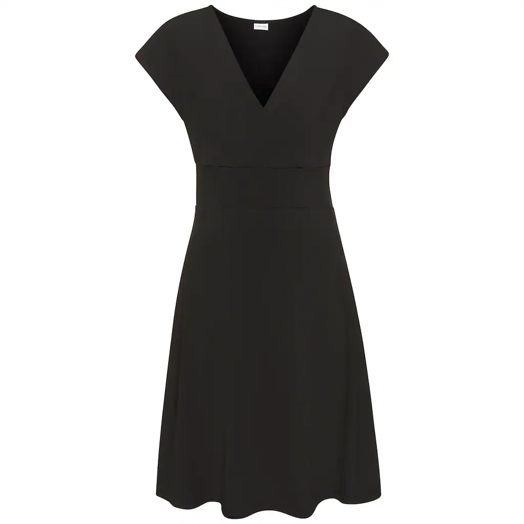 LASCANA Midikleid aus bügelfreier Ware elegantes Sommerkleid aus Jersey Strandkleid
