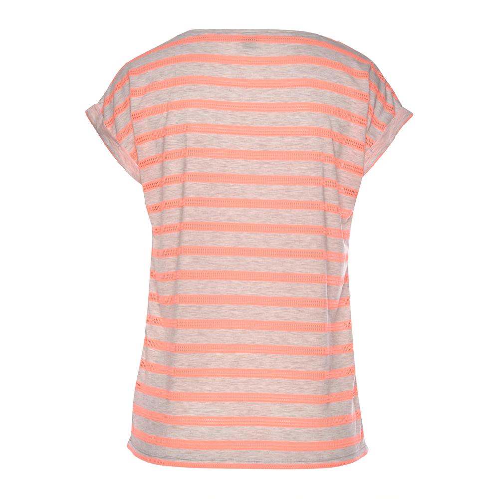 Vivance Kurzarmshirt mit transparenten Neon-Einsätzen T-Shirt lockere Passform sportlich Speichern exportieren
