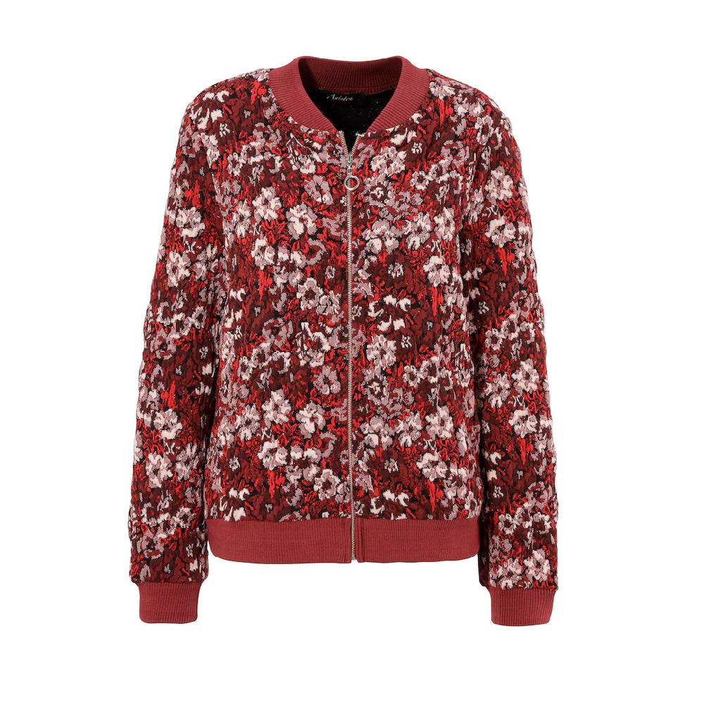 Aniston CASUAL Blouson mit kunstvollem Blumenmuster - jedes Teil ein Unikat Hotsell