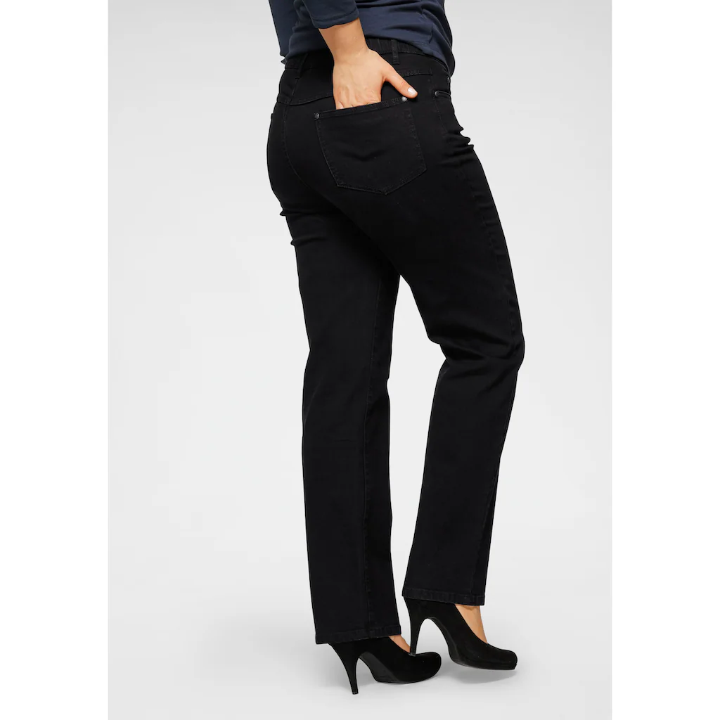 Arizona Straight-Jeans »Curve-Collection« bequeme Passform gerade Beinform hohe Leibhöhe Saisonschlussverkauf