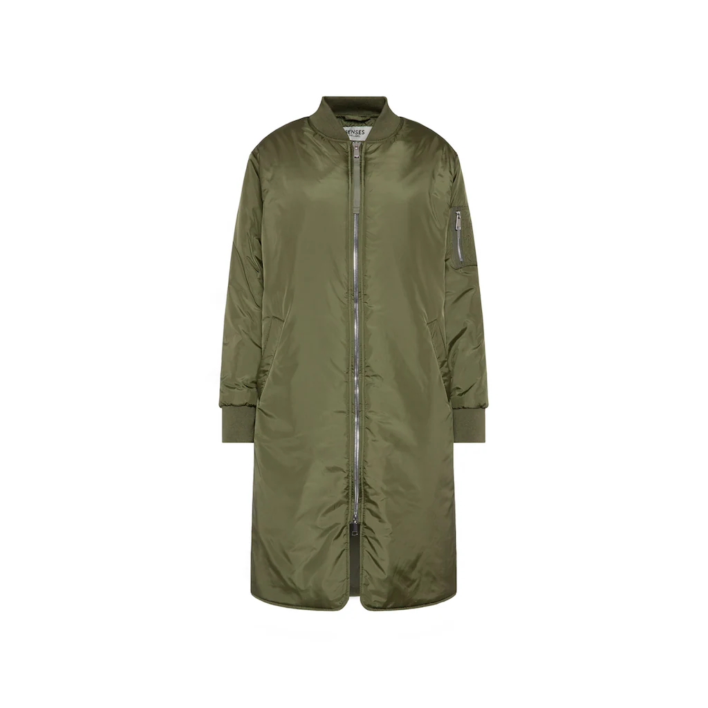 SENSES.THE LABEL Langjacke ohne Kapuze mit Two-Way-Zipper Black Friday