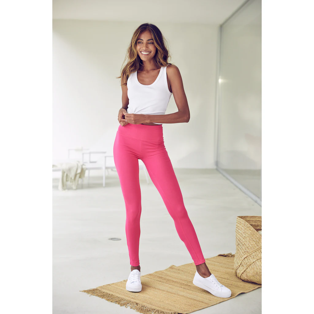 LASCANA Leggings mit breitem Bündchen Vatertagsangebot