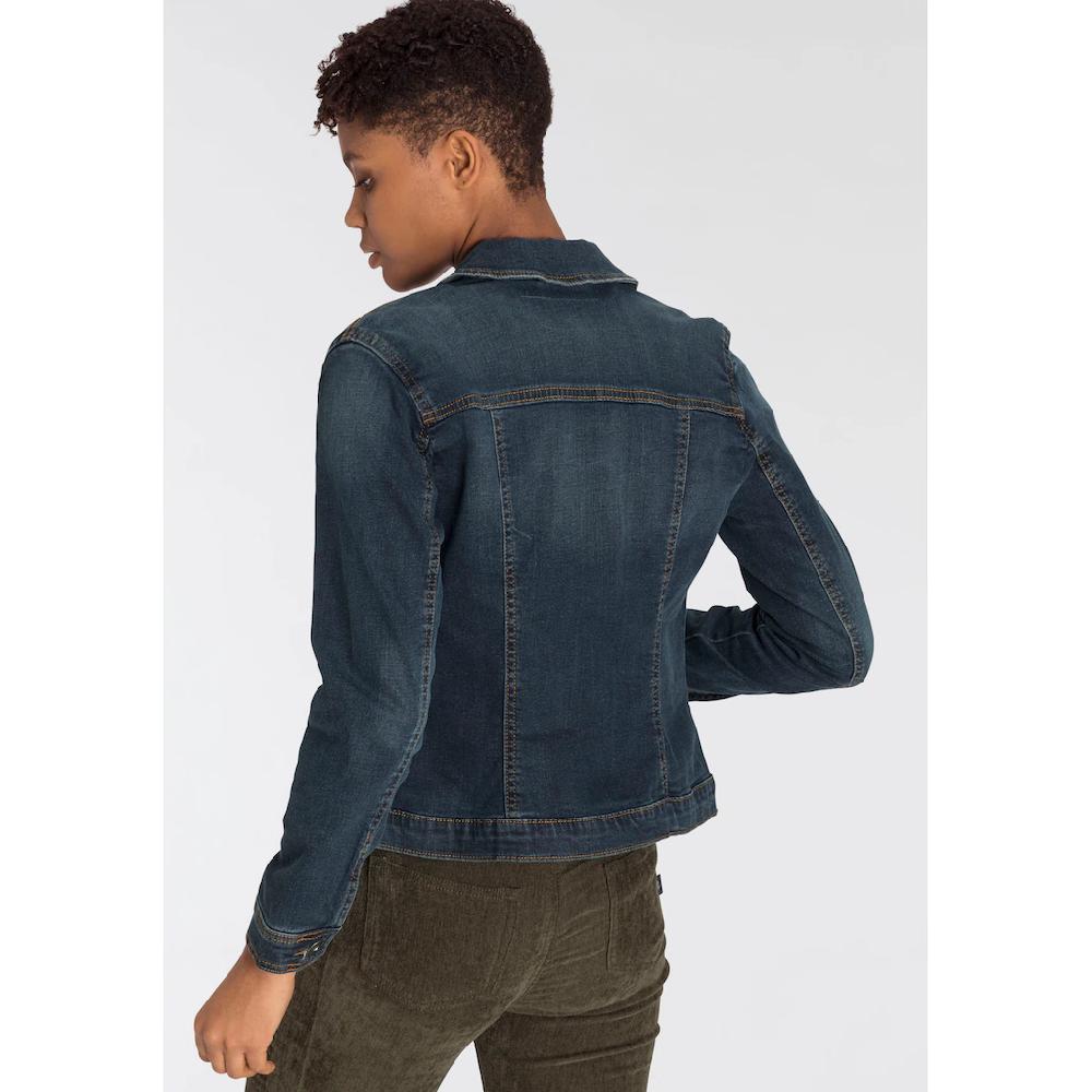 Arizona Jeansjacke aus Baumwollmischung figurbetont in Stretch-Qualität Heißer Verkauf