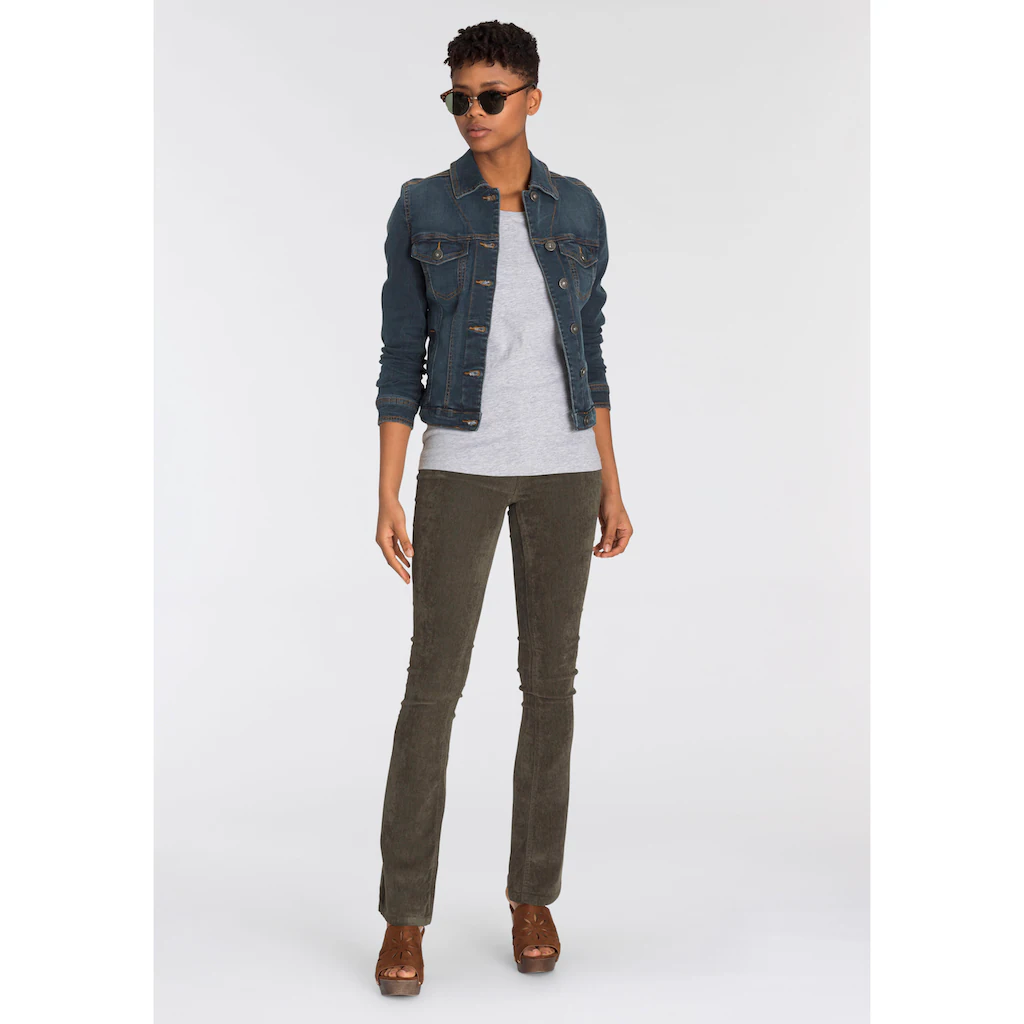 Arizona Jeansjacke aus Baumwollmischung figurbetont in Stretch-Qualität Heißer Verkauf
