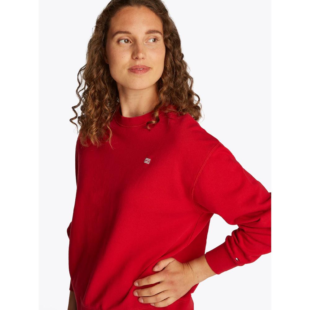 Tommy Hilfiger Sweatshirt »REG CONTRAST FLAG SWEATSHIRT« mit Logo-Flag Blitzangebot