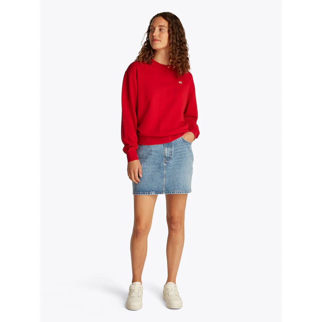 Tommy Hilfiger Sweatshirt »REG CONTRAST FLAG SWEATSHIRT« mit Logo-Flag Blitzangebot