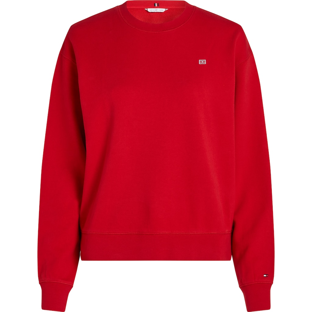 Tommy Hilfiger Sweatshirt »REG CONTRAST FLAG SWEATSHIRT« mit Logo-Flag Blitzangebot