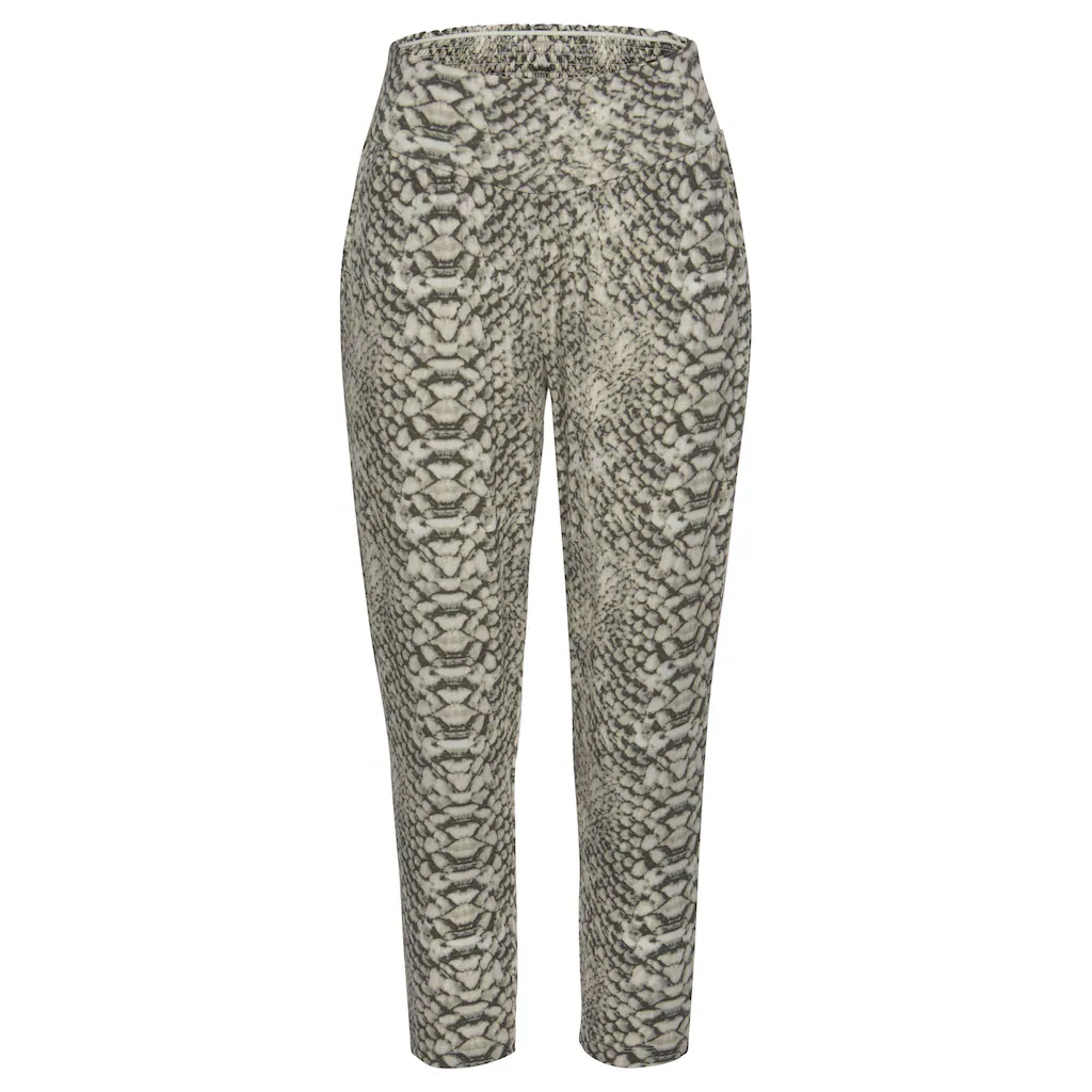 LASCANA Strandhose mit Alloverprint in Reptiloptik und Taschen 7/8-Länge Jerseyhose Bis zu 65% Rabatt