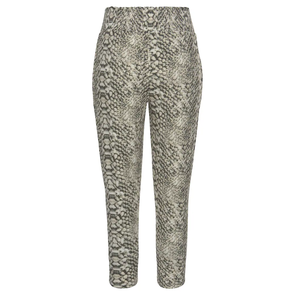 LASCANA Strandhose mit Alloverprint in Reptiloptik und Taschen 7/8-Länge Jerseyhose Bis zu 65% Rabatt