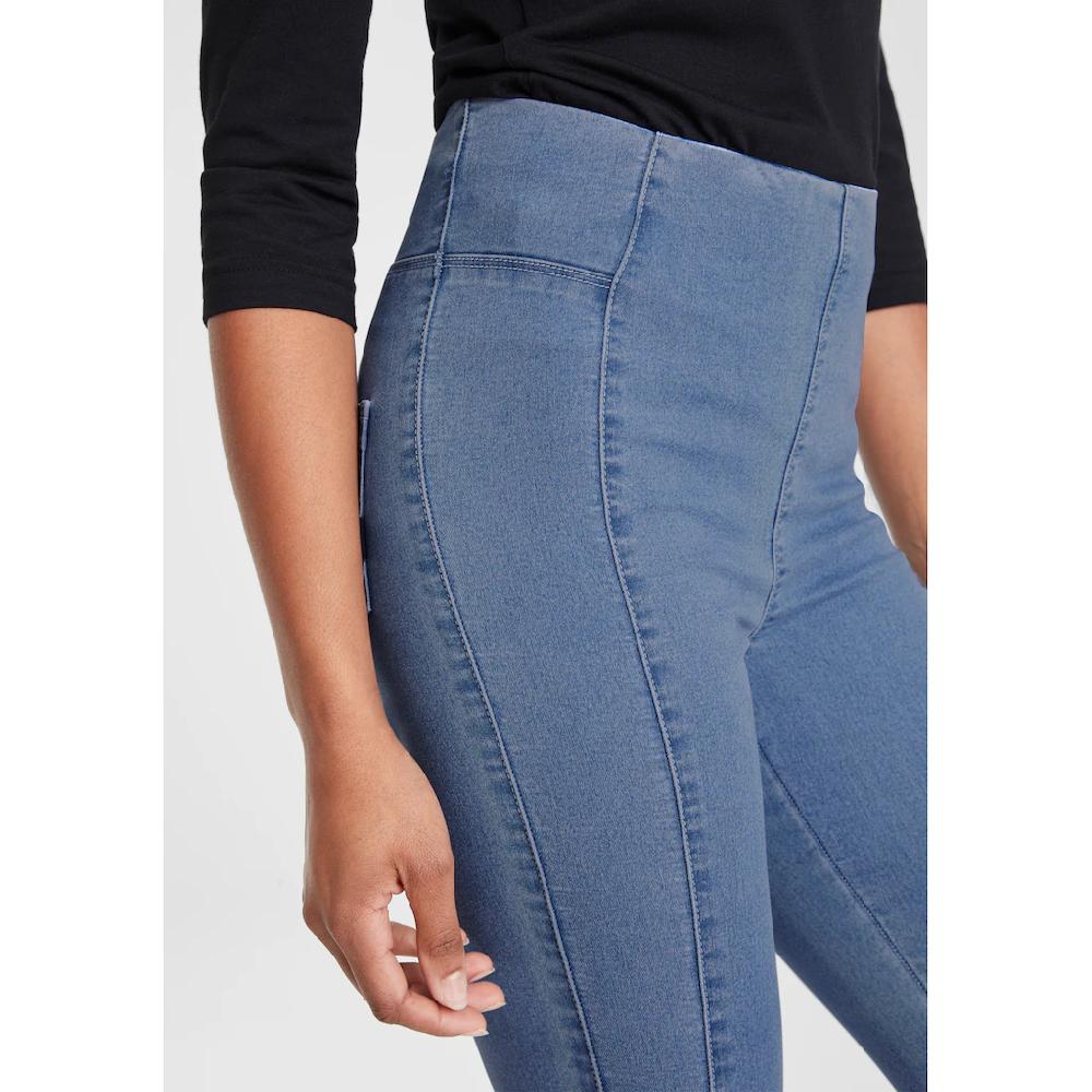Arizona Jeansjeggings extra-eng geschnittene Beinform hohe Leibhöhe Sonderangebot der Fabrik