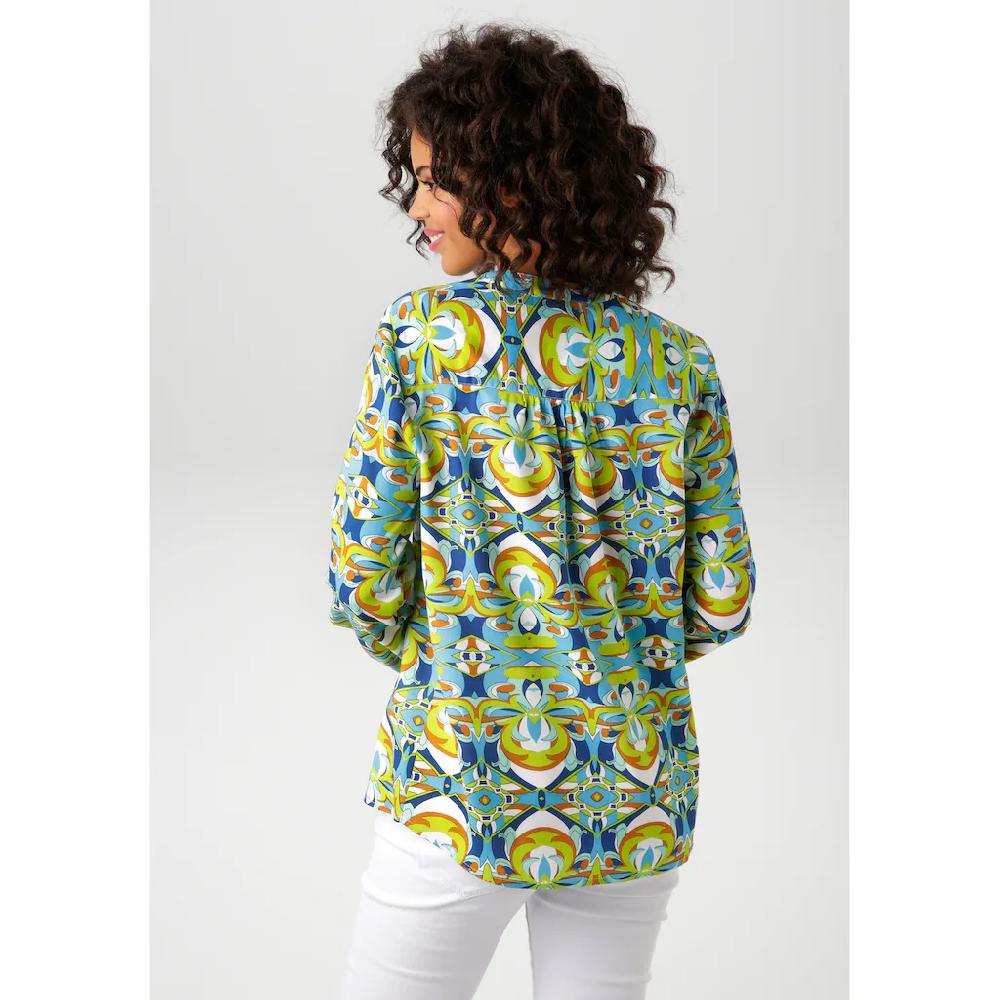 Aniston CASUAL Schlupfbluse mit extravagantem grafischen Druck - NEUE KOLLEKTION Bis zu 55% Rabatt