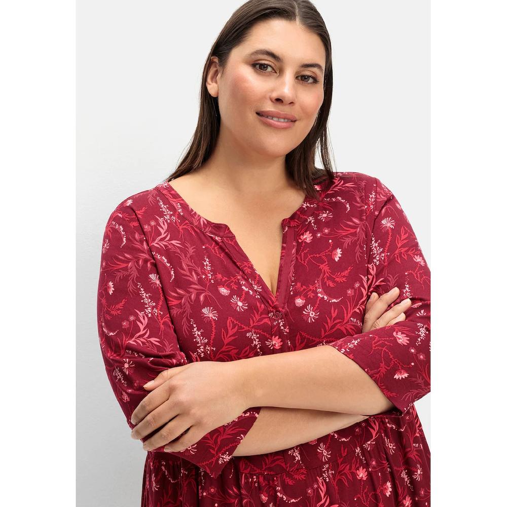 Sheego A-Linien-Kleid »Große Größen« mit 3/4-Ärmeln Riesige Rabatte