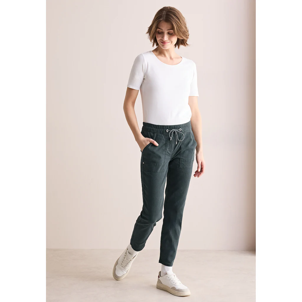 Cecil Stoffhose Middle Waist Rabatte dieses Monats