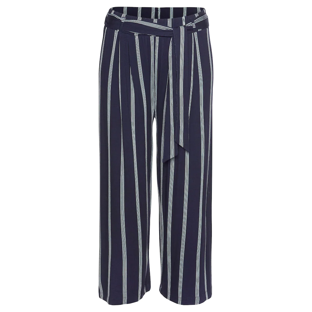 LASCANA Culotte (mit Bindegürtel) in Paperbag-Form luftige Jerseyhose casual Outlet