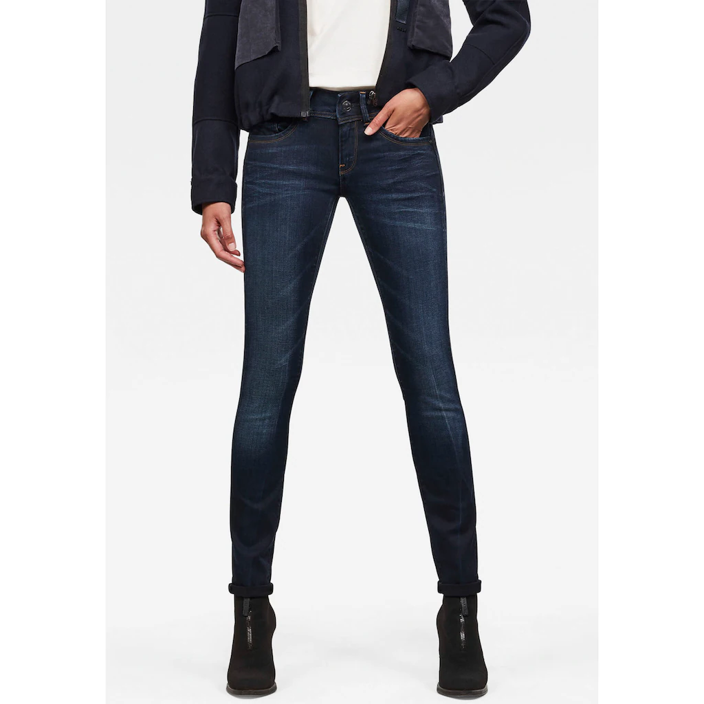 G-STAR Skinny-fit-Jeans »Lynn Mid Waist Skinny« moderne Version des klassischen 5-Pocket-Designs