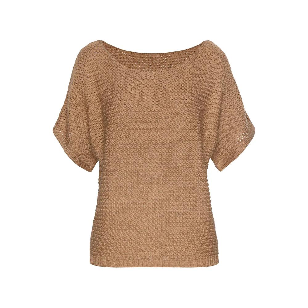 LASCANA Kurzarmpullover in luftigem Ajourstrick Strickpullover sommerlich Exklusivangebot
