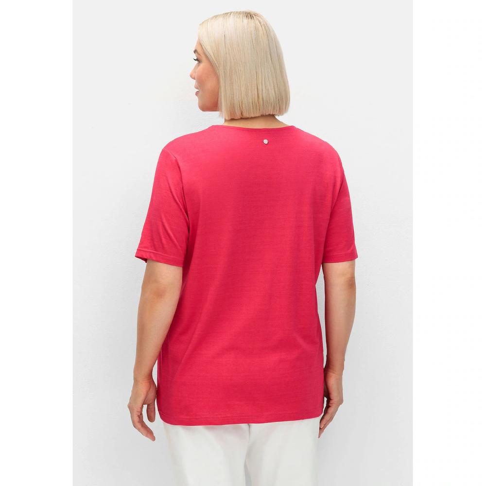 Sheego T-Shirt »Große Größen« mit doppellagigem Vorderteil Weihnachtsangebot
