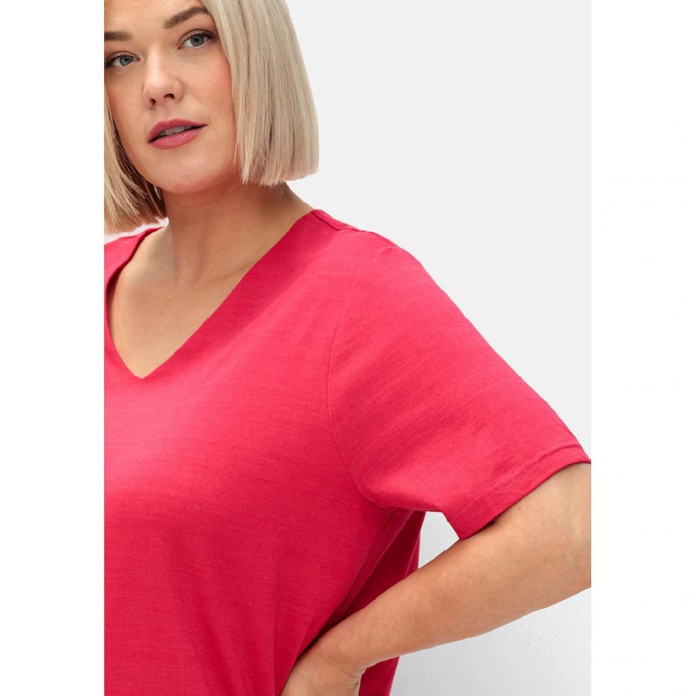 Sheego T-Shirt »Große Größen« mit doppellagigem Vorderteil Weihnachtsangebot