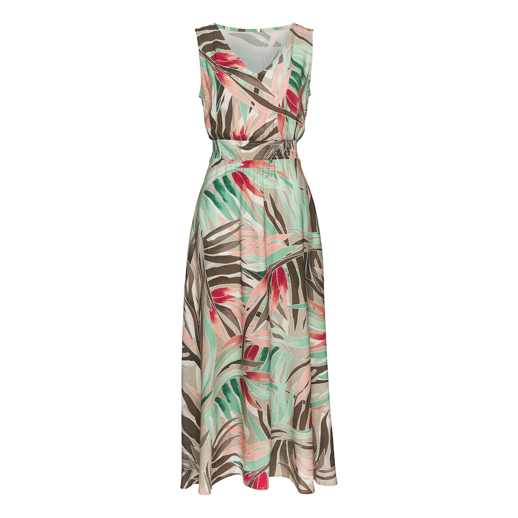 Vivance Maxikleid aus gewebter Viskose langes Sommerkleid mit Alloverprint Lagerräumung