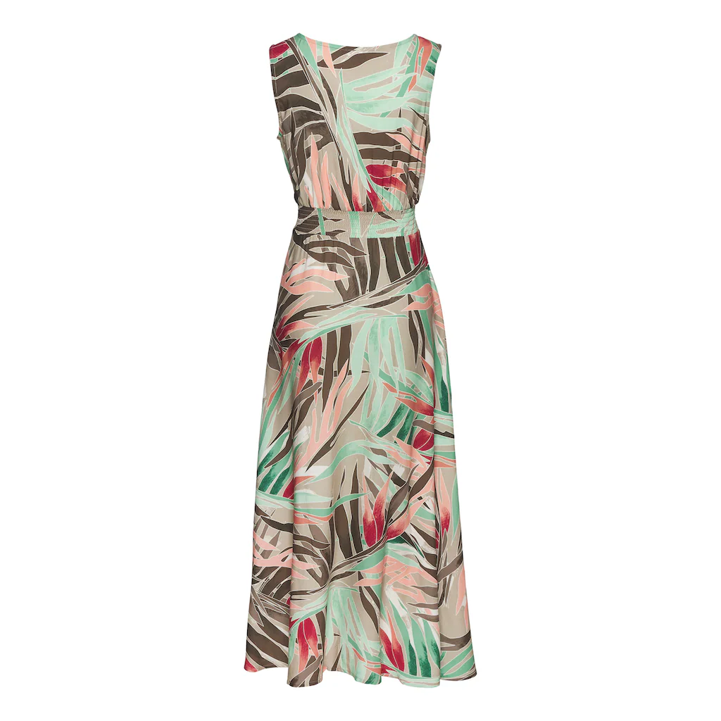 Vivance Maxikleid aus gewebter Viskose langes Sommerkleid mit Alloverprint Lagerräumung