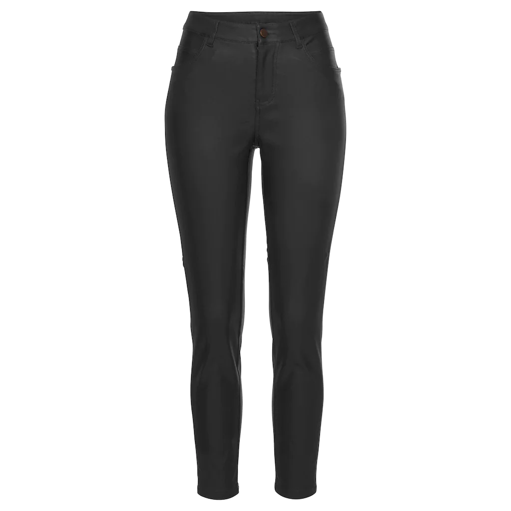 LASCANA Lederimitathose in schmaler Passform figurbetonte Jeggings mit Stretchanteil Zeitlich begrenztes Angebot