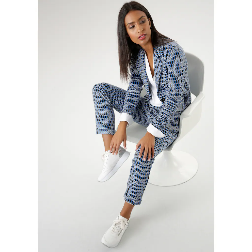 Aniston SELECTED Kurzblazer mit grafischem Allover-Muster Exklusive Angebote