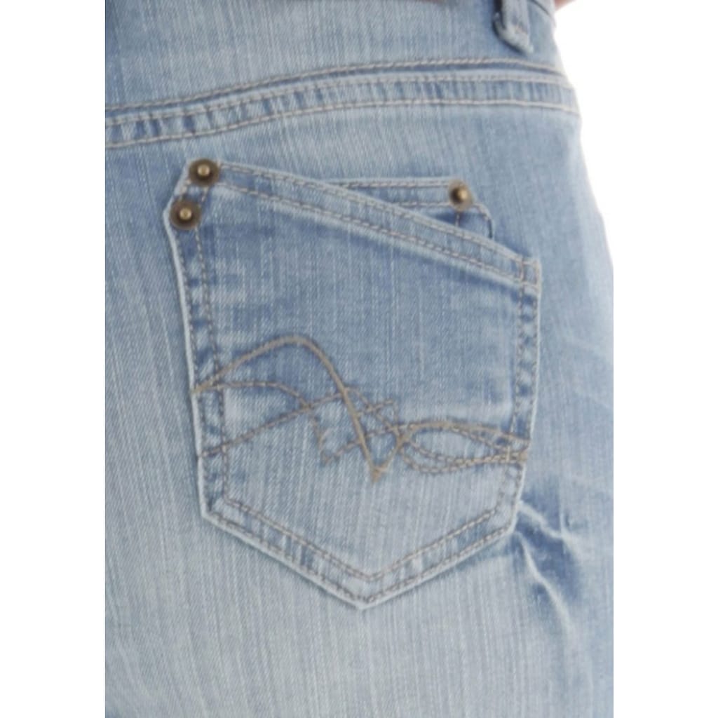 Aniston CASUAL Caprijeans in Used-Waschung Wochenangebot