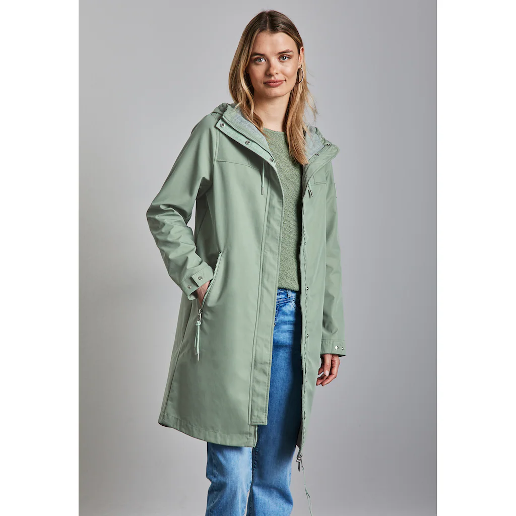 STREET ONE Kurzjacke mit Kapuze wasserabweisend Riesige Rabatte