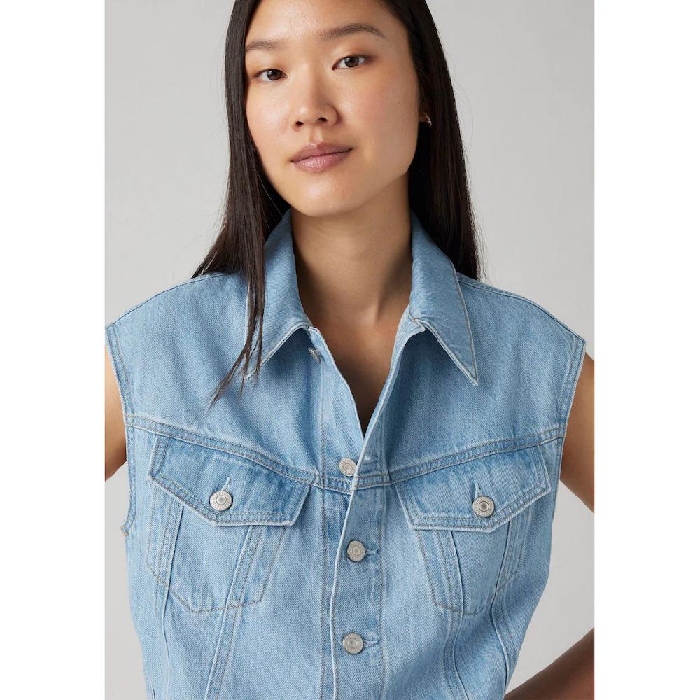 Levi's® Jeanskleid »ICONIC SLEEVELESS DRESS« 50% Rabatt mit kostenlosem Versand