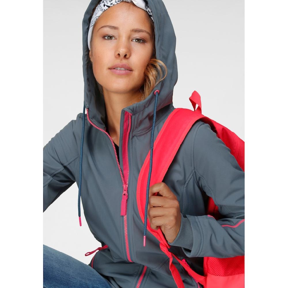 Ocean Sportswear Softshelljacke »aus recyceltem Polyester« mit Kapuze atmungsaktiv wasserabweisend windabweisend Kostenloser Versand international