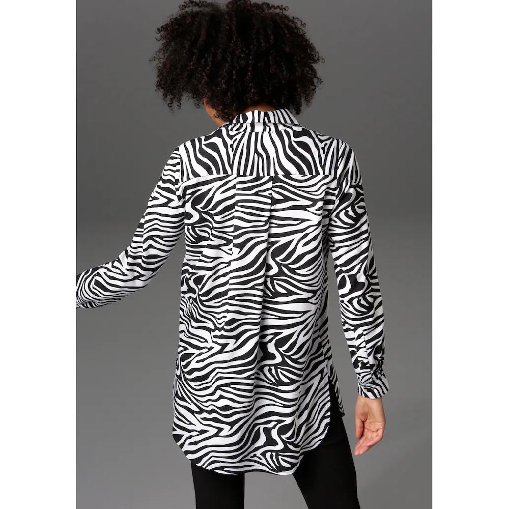 Aniston CASUAL Longbluse im Zebra-Steifen-Look Fabrikladen