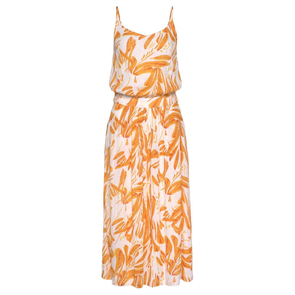 s.Oliver Culotte-Overall mit Alloverdruck sommerlicher Jumpsuit mit extraweitem Bein Im Verkauf