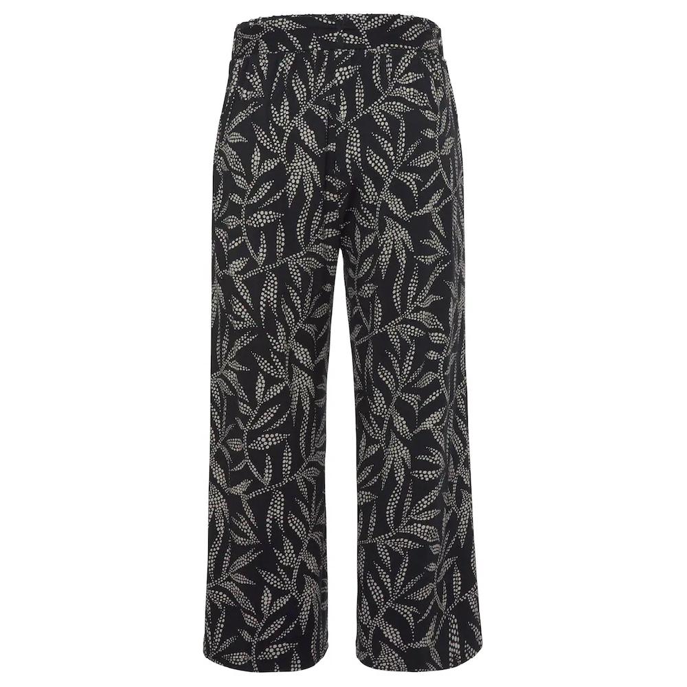 LASCANA Culotte (mit Bindegürtel) mit Blätterdruck luftige Sommerhose in 7/8-Länge Strandhose Verkauf