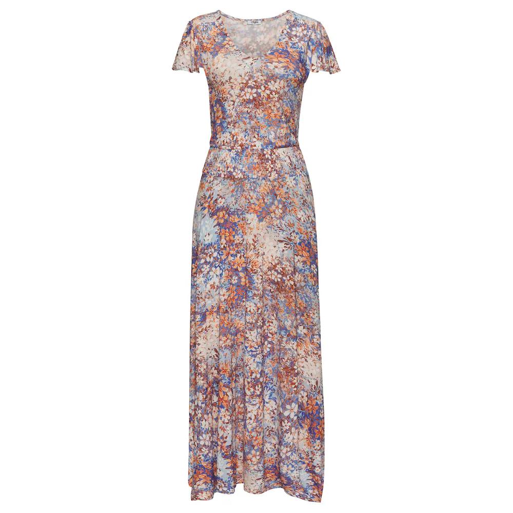 Buffalo Maxikleid mit asymmetrisch fallendem Saum Sommerkleid mit Alloverprint Meist gekauft