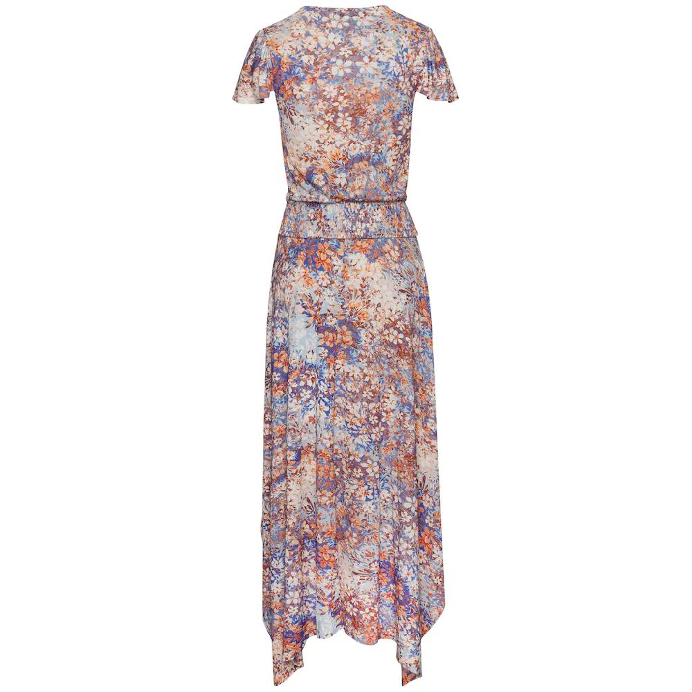 Buffalo Maxikleid mit asymmetrisch fallendem Saum Sommerkleid mit Alloverprint Meist gekauft