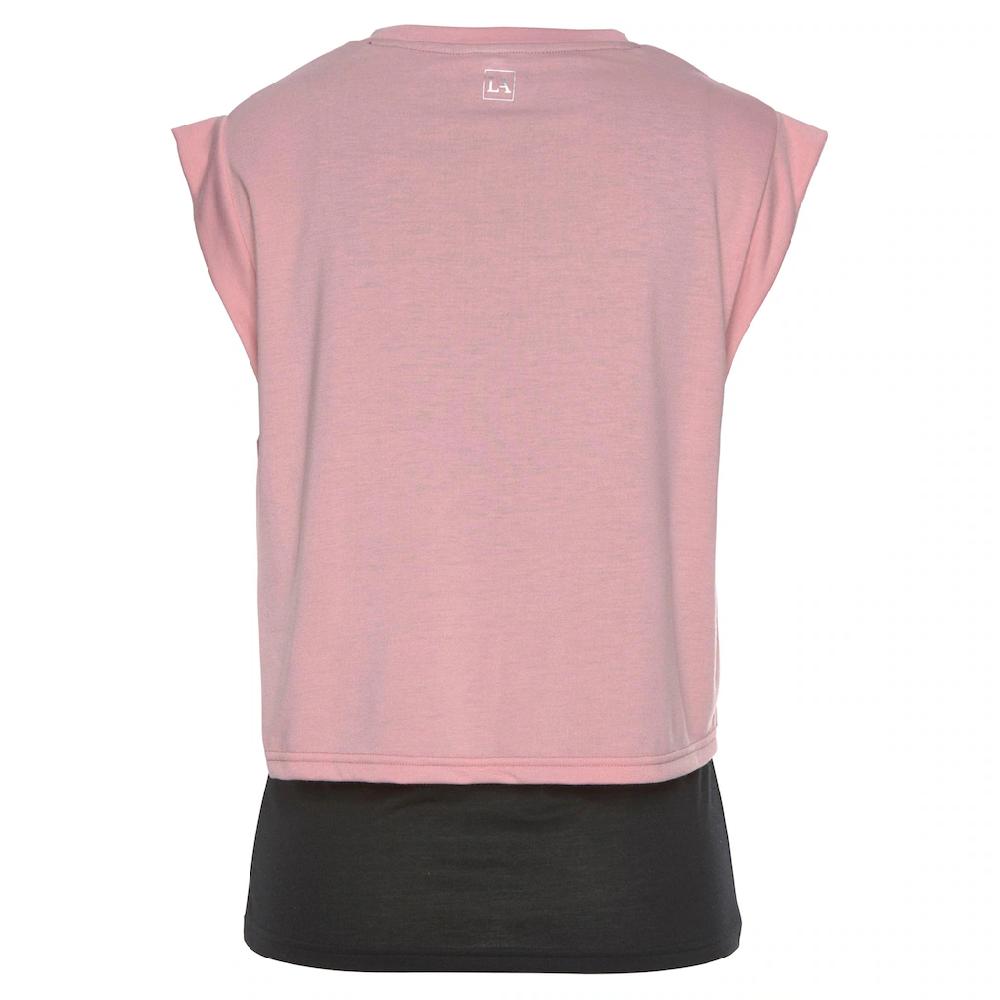 LASCANA ACTIVE 2-in-1-Shirt »Tropical« in Lagenoptik Sonderangebot