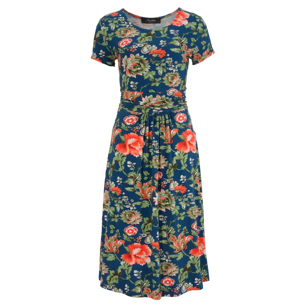 Aniston CASUAL Sommerkleid mit farbenfrohem Blumendruck Rabatt