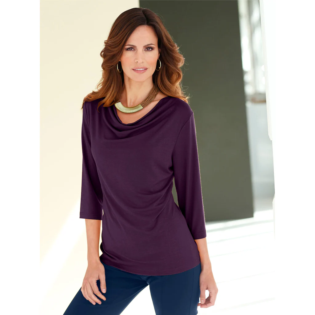 Inspirationen Wasserfallshirt »Shirt« (1 tlg.)