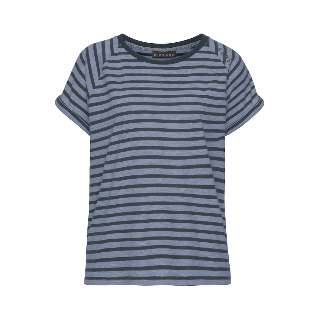 Elbsand Kurzarmshirt »Caira« mit Streifen T-Shirt aus Baumwoll-Mix sportlich und bequem Saisonschlussverkauf