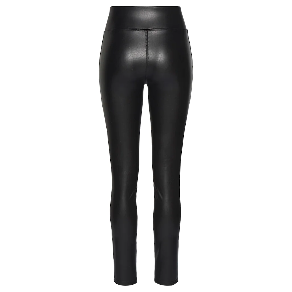 LASCANA Leggings in Lederoptik mit Reißverschlüssen Loungewear Cyber Monday
